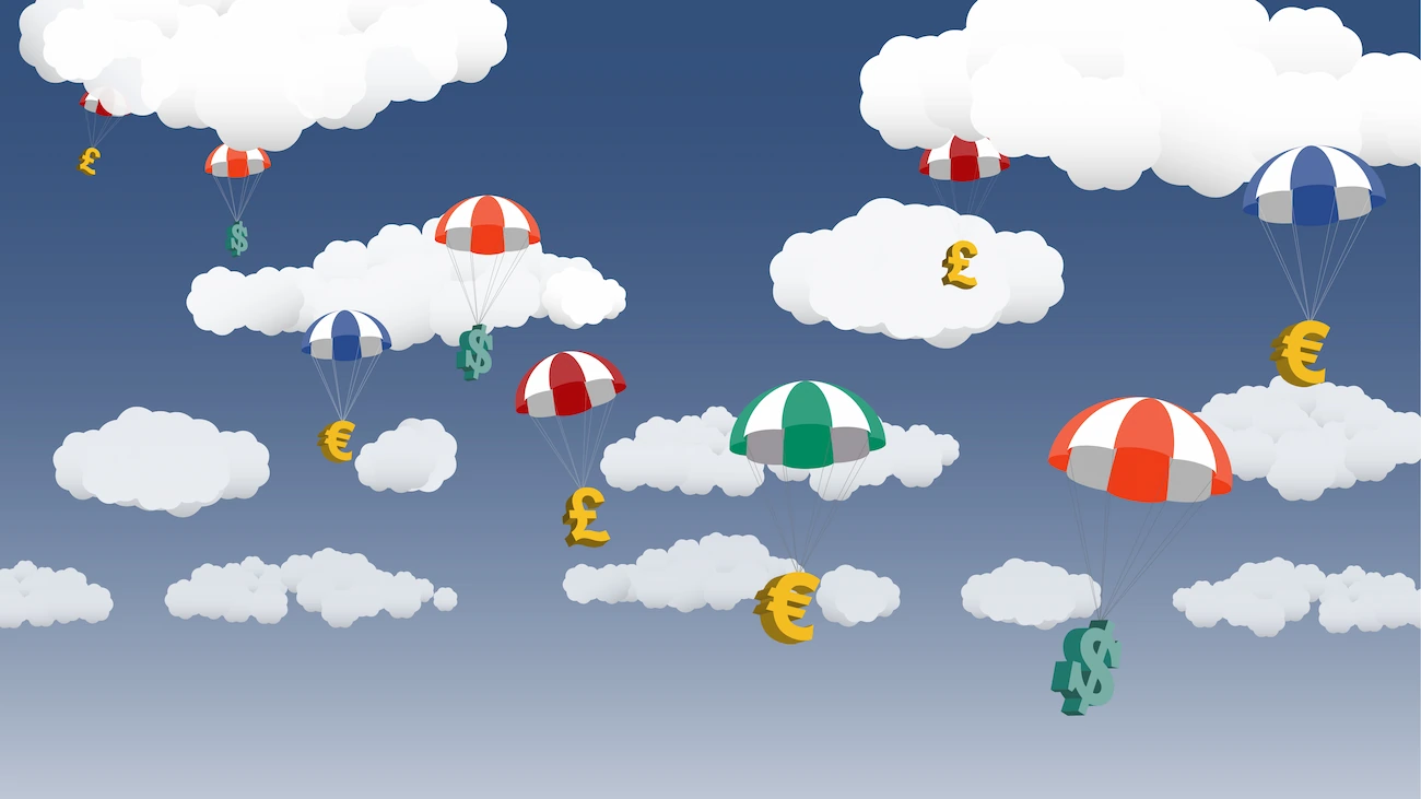 Free money falling from the sky